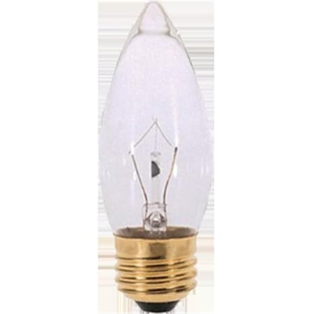 Satco 25W Torpedo Decorative Light Bulb Clear, 10PK 45923037313